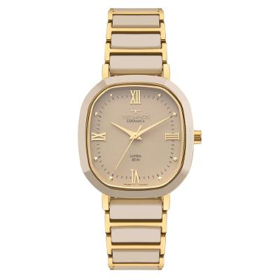 Relógio Technos Feminino Cerâmica Dourado - 2035NER/1X