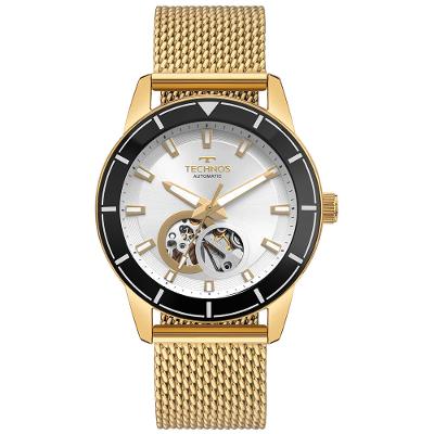 Relógio Technos Automatico Masculino  Open Heart Dourado - G3266ZHAA/1K