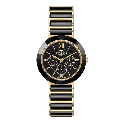 Relógio Technos Feminino Ceramic Sapphire Dourado - 6P29AMJ/1P