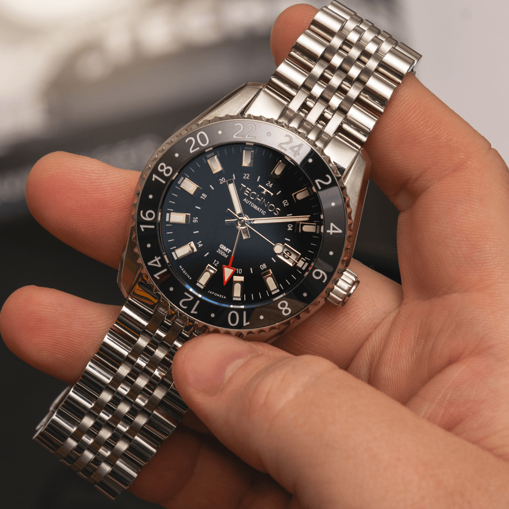 Relógio Technos Masculino Automatico GMT Prata - NH34AA/T1P - 4