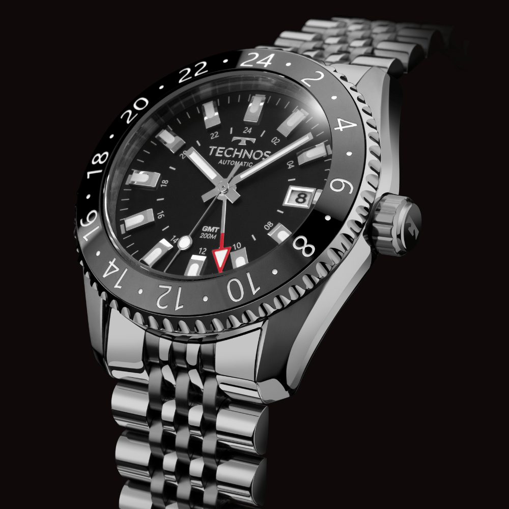Relógio Technos Masculino Automatico GMT Prata - NH34AA/T1P - 10