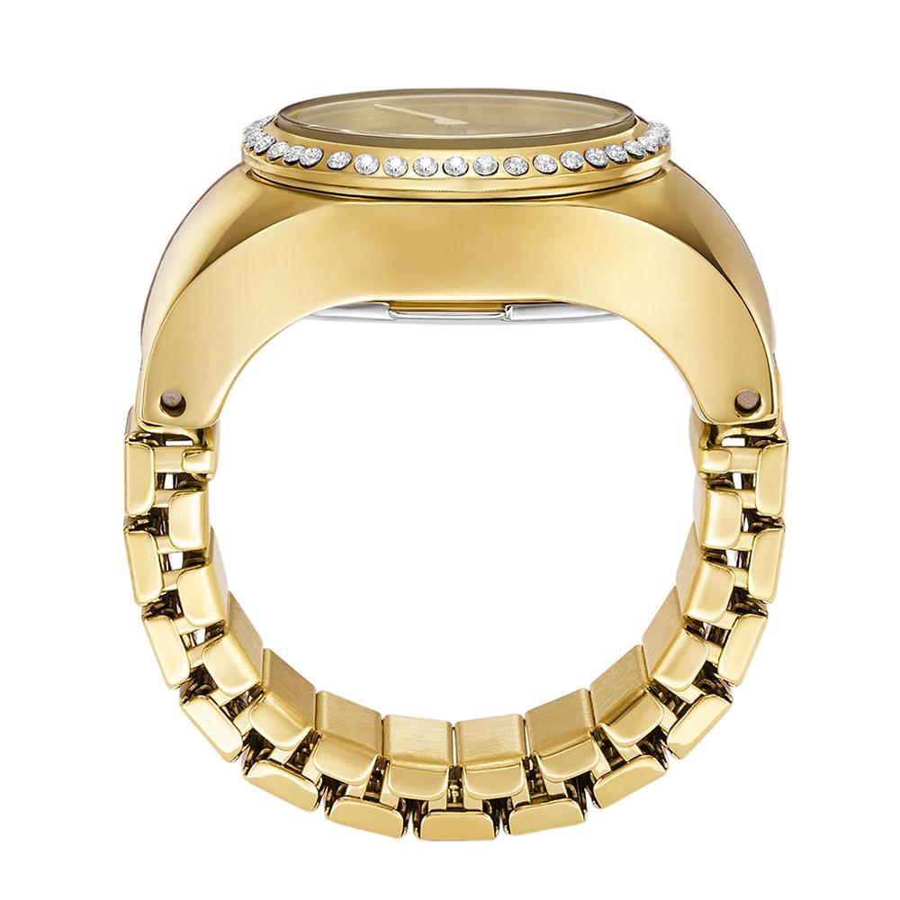 Relógio Fossil Feminino Watch Ring Dourado - ES5319/1DN - 2