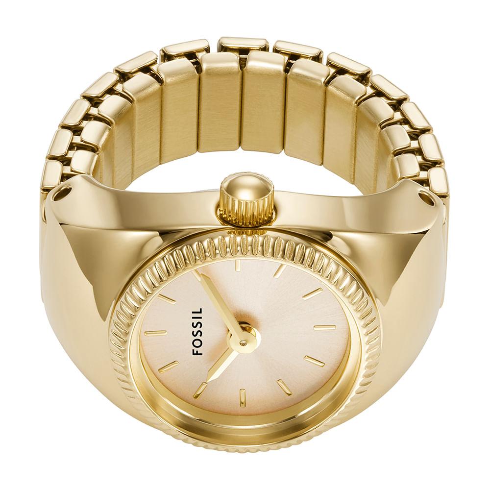 Relógio Fossil Feminino Watch Ring Dourado - ES5246/1DN - 2