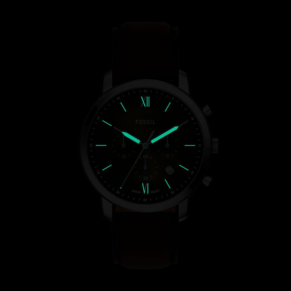 Relógio Fossil Masculino Neutra Prata - FS6143/0MN - 8