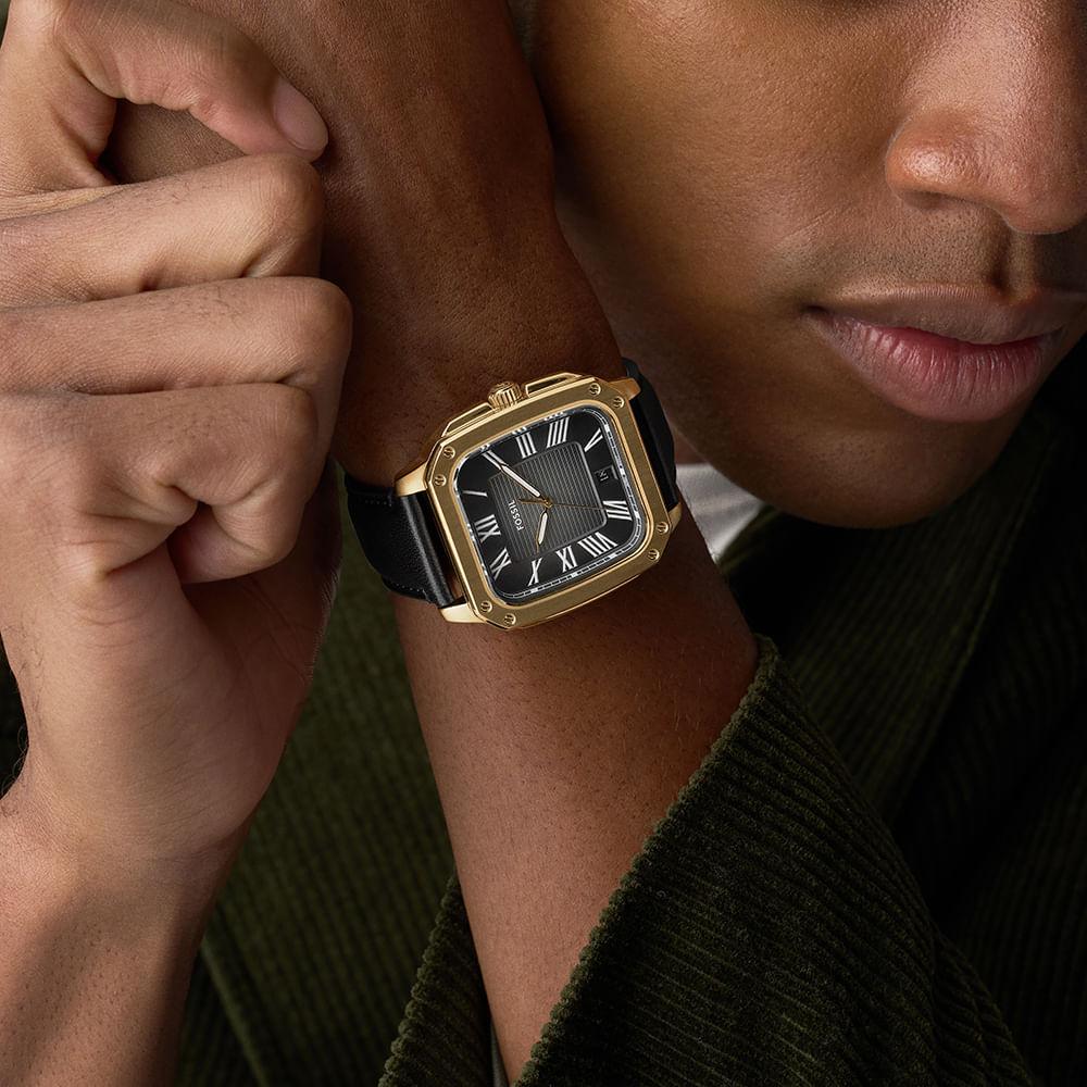 Relógio Fossil Masculino Crosby Dourado - FS6151/0PN - 10