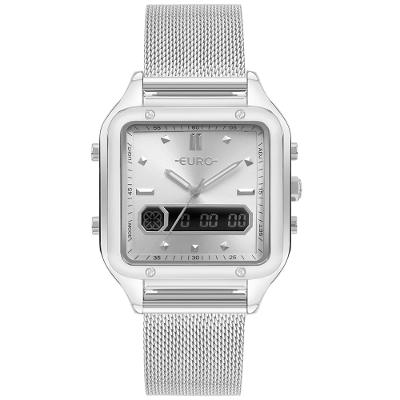 Relógio Euro Feminino Fashion Fit Sporty Prata - EUBJ3890ABF/4K