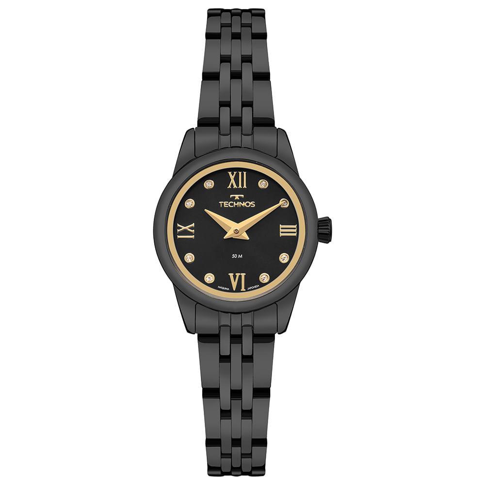 Relógio Technos Feminino Mini Preto - 2025LUT/1P - 1