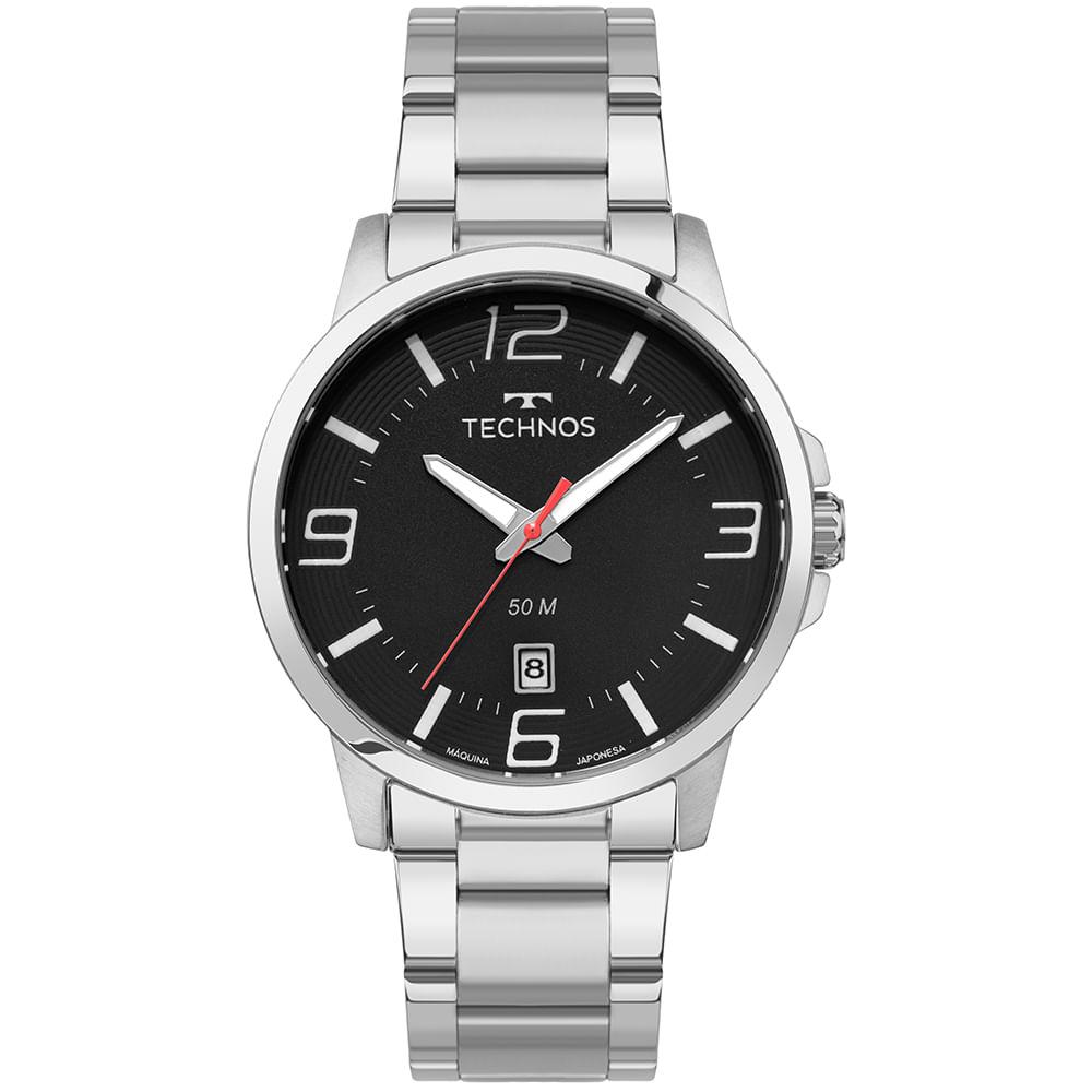 Relógio Technos Masculino Racer Basico Prata - 2315LBA/1P - 1