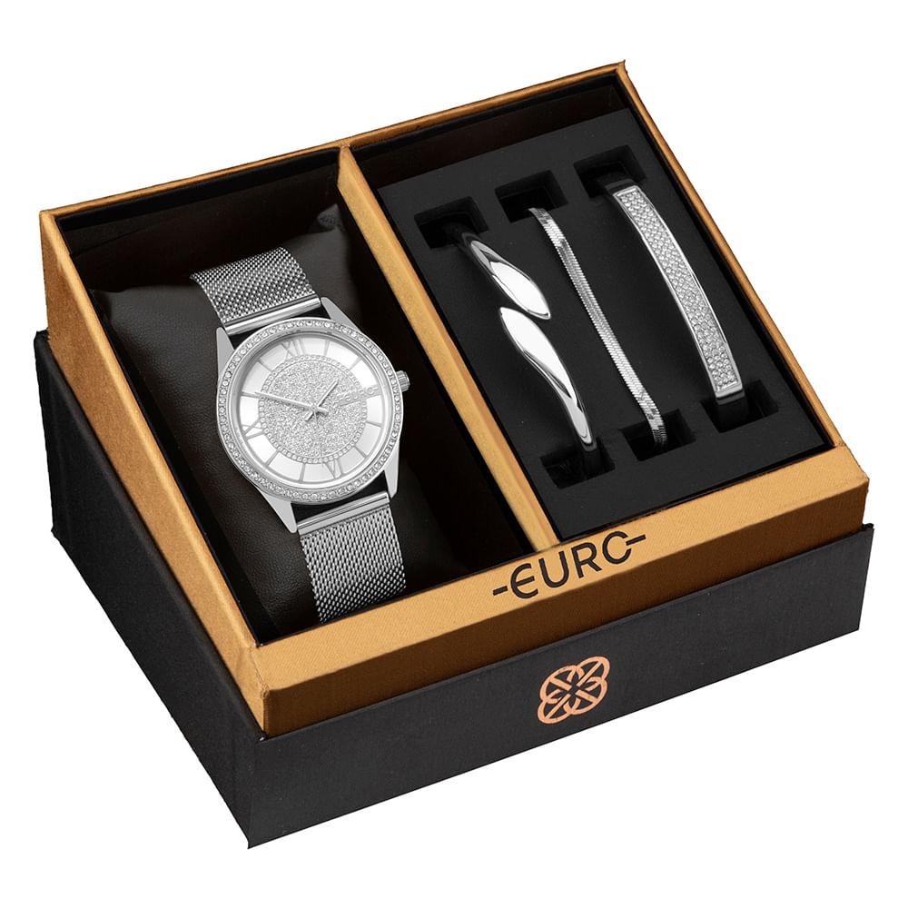 Kit Euro Feminino Soul Prata - EU2035YZB/K4K - 2