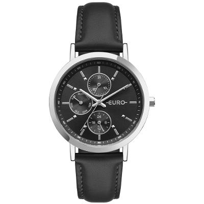 Relógio Euro Feminino Multiglow Prata - EU6P27AE/3P