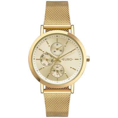 Relógio Euro Feminino Multiglow Dourado - EU6P27AB/4D