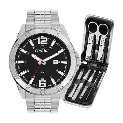 Kit Relógio Condor Masculino Drive Prata - CO2115MXL/K4P