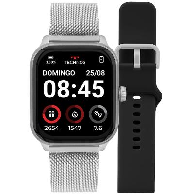 Smartwatch Technos Connect Max Pro Prata - TMAXPAB/8K