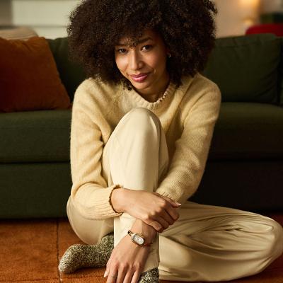 Relógio Fossil Feminino Sloan Dourado - ES5444/1BN