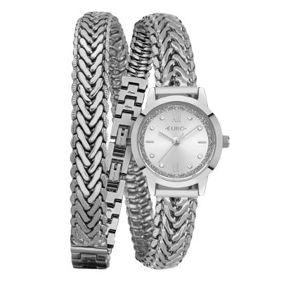 Relógio Euro Feminino Mini Lux Prata - EU2035ZBD/5K