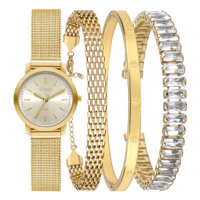 Relógio Euro Feminino Mix Elegante Dourado - EU2035ZCE/K4D