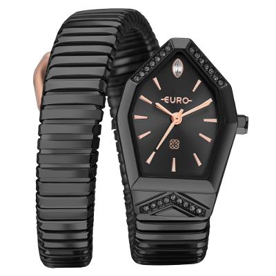 Relógio Euro Feminino Serpentes Preto - EU2035ZDK/5P