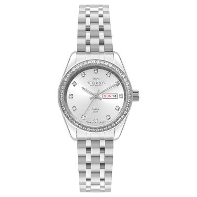 Relógio Technos Feminino Automático Riviera Prata - NH06AH/1K