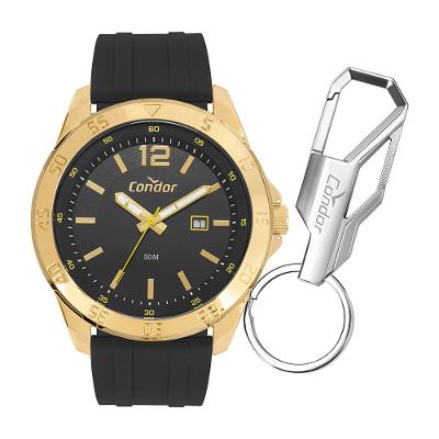 Kit Relógio Condor Masculino Drive Dourado - CO2115NDK/K5D