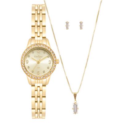 Kit Relógio Condor Feminino Mini Dourado - CO2035OAF/K4X