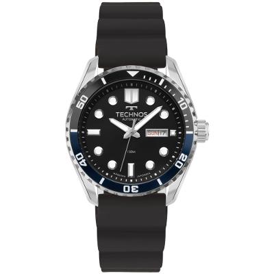 Relógio Technos Masculino Automático Diver Prata - 8205PJ/2P