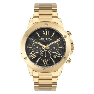 Relógio Euro Feminino Big Case Dourado - EUJS25AD/4P