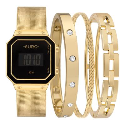 Relógio Euro Feminino Soul Digital Dourado - EUJ8583AA/K4D