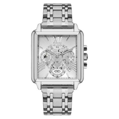 Relógio Euro Unissex Big Case Prata - EUJS26AD/4K