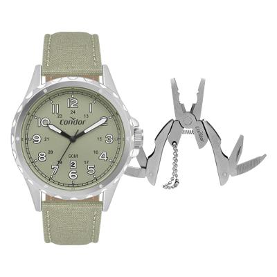 Kit Relógio Condor Masculino Militar - CO2115NCX/K5K