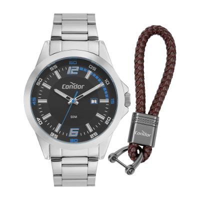 Kit Relógio Condor Masculino Drive Prata - CO2115NEB/K4K