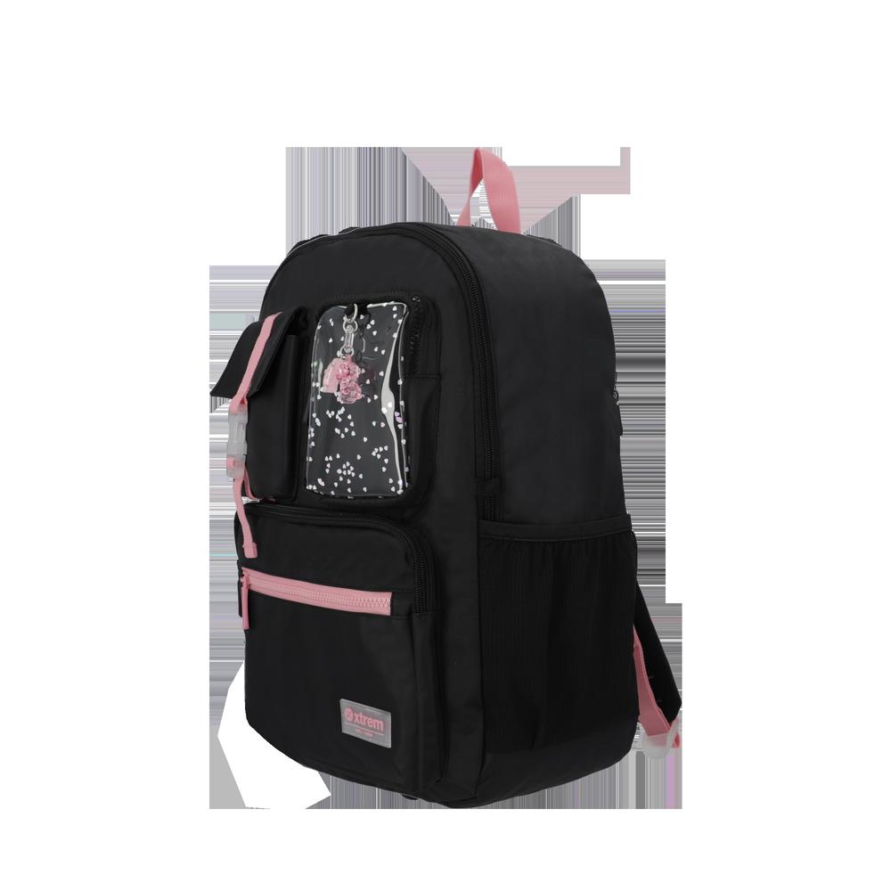 Mochila para Notebook 15" Cleveland Preta e Rosa - 2