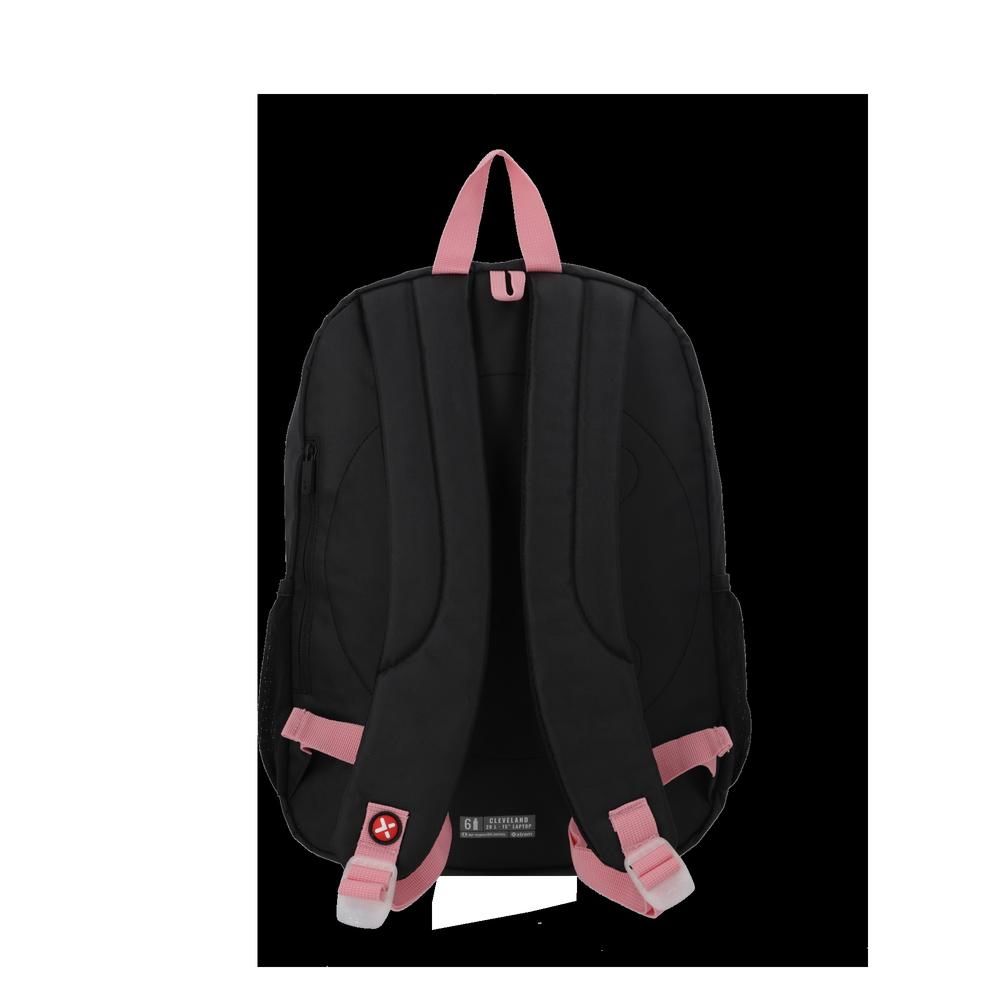 Mochila para Notebook 15" Cleveland Preta e Rosa - 3