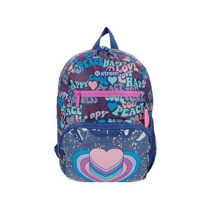 Mochila infantil Bolt Coração Azul