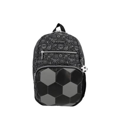 Mochila infantil Xtrem Bolt Futebol Preta