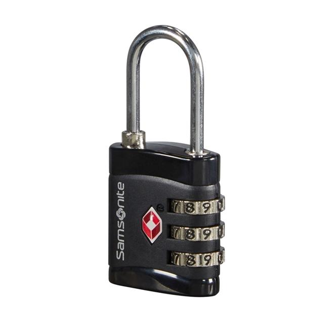 Cadeado Samsonite TSA 3 Dígitos Metal Preto - 1