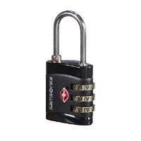 Cadeado Samsonite TSA 3 Dígitos Metal Preto - 1