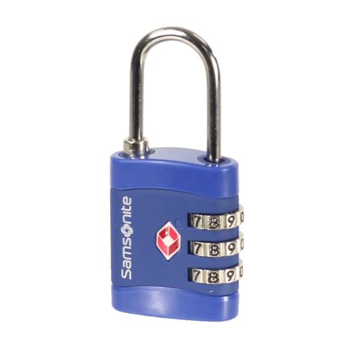 Cadeado Samsonite TSA 3 Dígitos Metal Azul