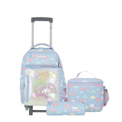 Kit Mochila + lancheira + estojo | Run Pack 5XT | Colorida Unicórnio