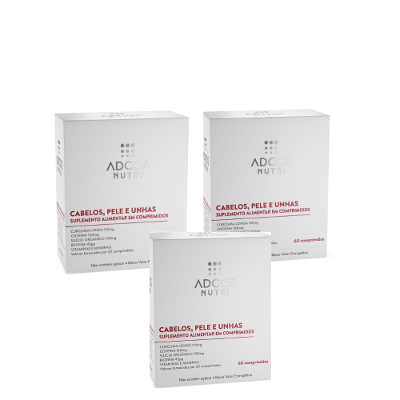 Kit Adcos Nutri Cabelos, Pele e Unhas