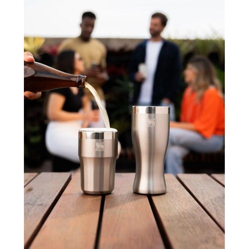 Copo Térmico Happy Hour Pilsner em Aço Inox 444ml Stanley Prata - 6