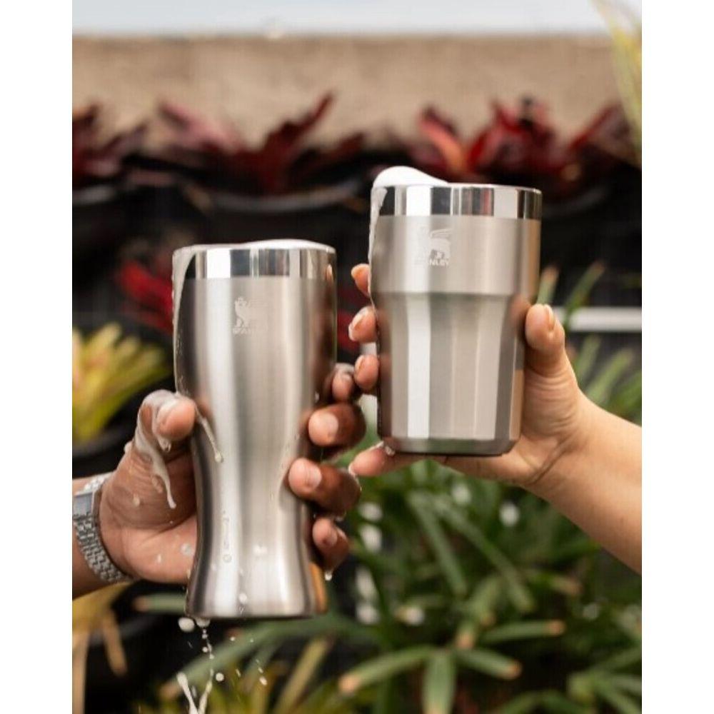 Copo Térmico Happy Hour Pilsner em Aço Inox 444ml Stanley Prata - 9