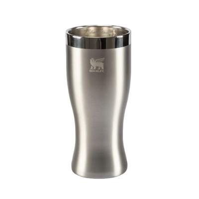Copo Térmico Happy Hour Pilsner em Aço Inox 444ml Stanley Prata