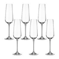 6 Taças para Champagne Cristal Ecológico Ardea 220ml Bohemia - 1