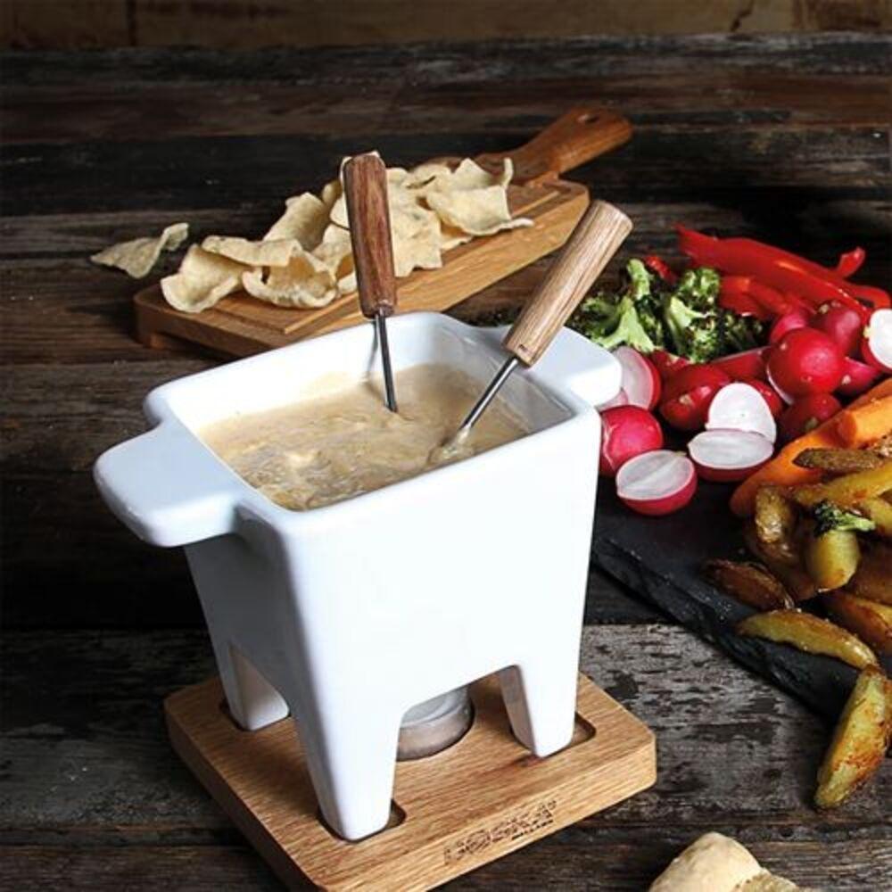 Fondue em Cerâmica 5 Peças Bianco 300ml Boska Branco - 6
