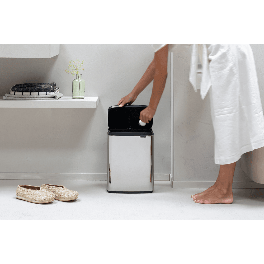 Lixeira BO Bin em Inox 7 Litros Brabantia Prata - 3