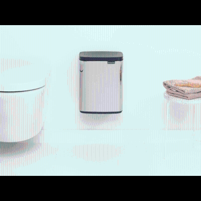 Lixeira BO Bin em Inox 7 Litros Brabantia Prata