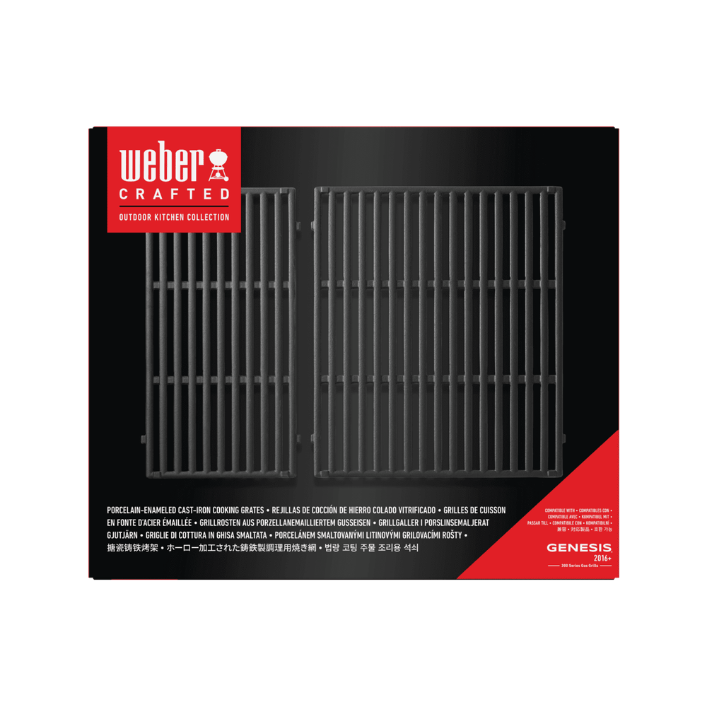 2 Grelhas em Ferro Fundido Churrasqueiras Genesis 300 Weber - 4