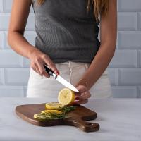 Faca para Pão e Vegetais Aço Inox 15,5cm Kenya Preta - 4