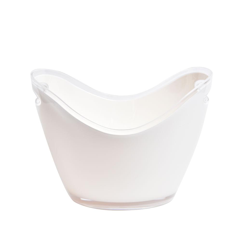 Champanheira Oval em Acrílico 7,5 Litros Kenya Branca - 1