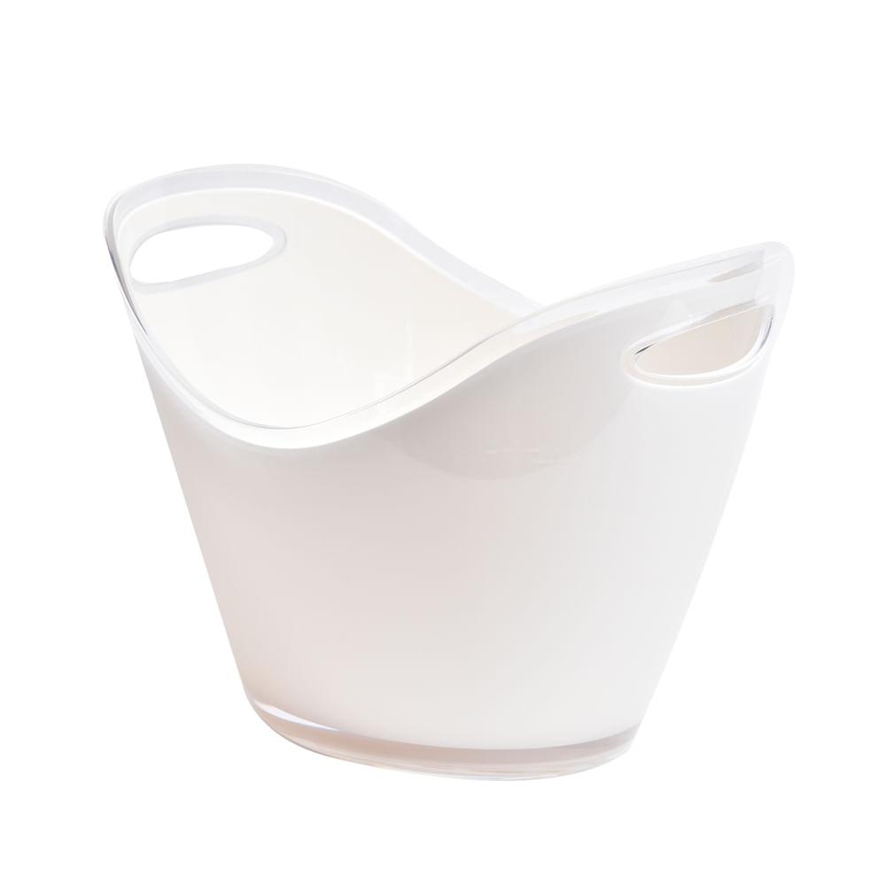 Champanheira Oval em Acrílico 7,5 Litros Kenya Branca - 2